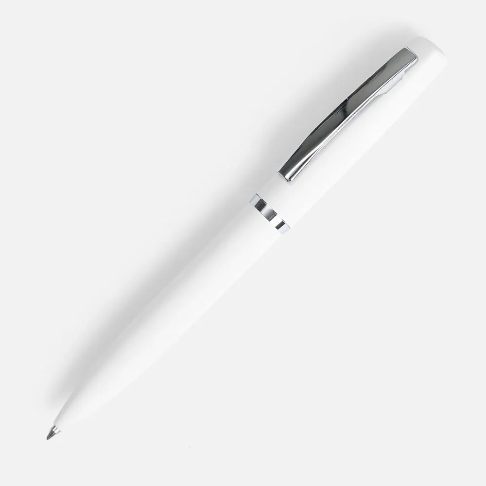 Ручка шариковая Bolt Soft Touch, белая